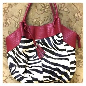 Zebra print purse